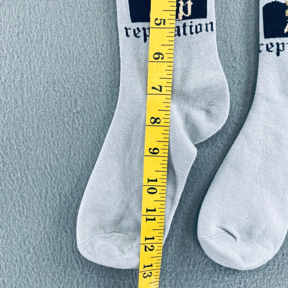 Taylor Swift Women Crew Socks Blue Reputation Pop Culture One Size Fan Merch